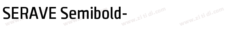 SERAVE Semibold字体转换